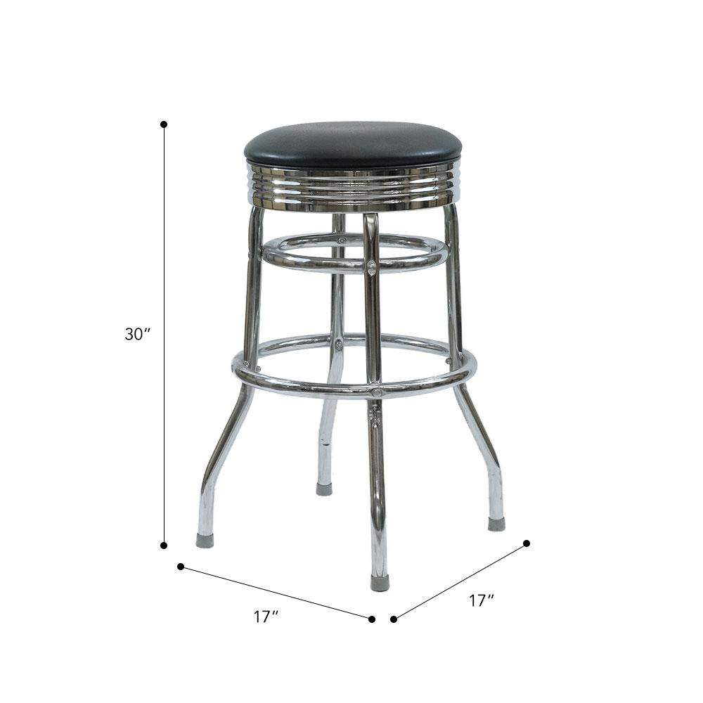 Classic 50's Diner Swivel Bar Stools