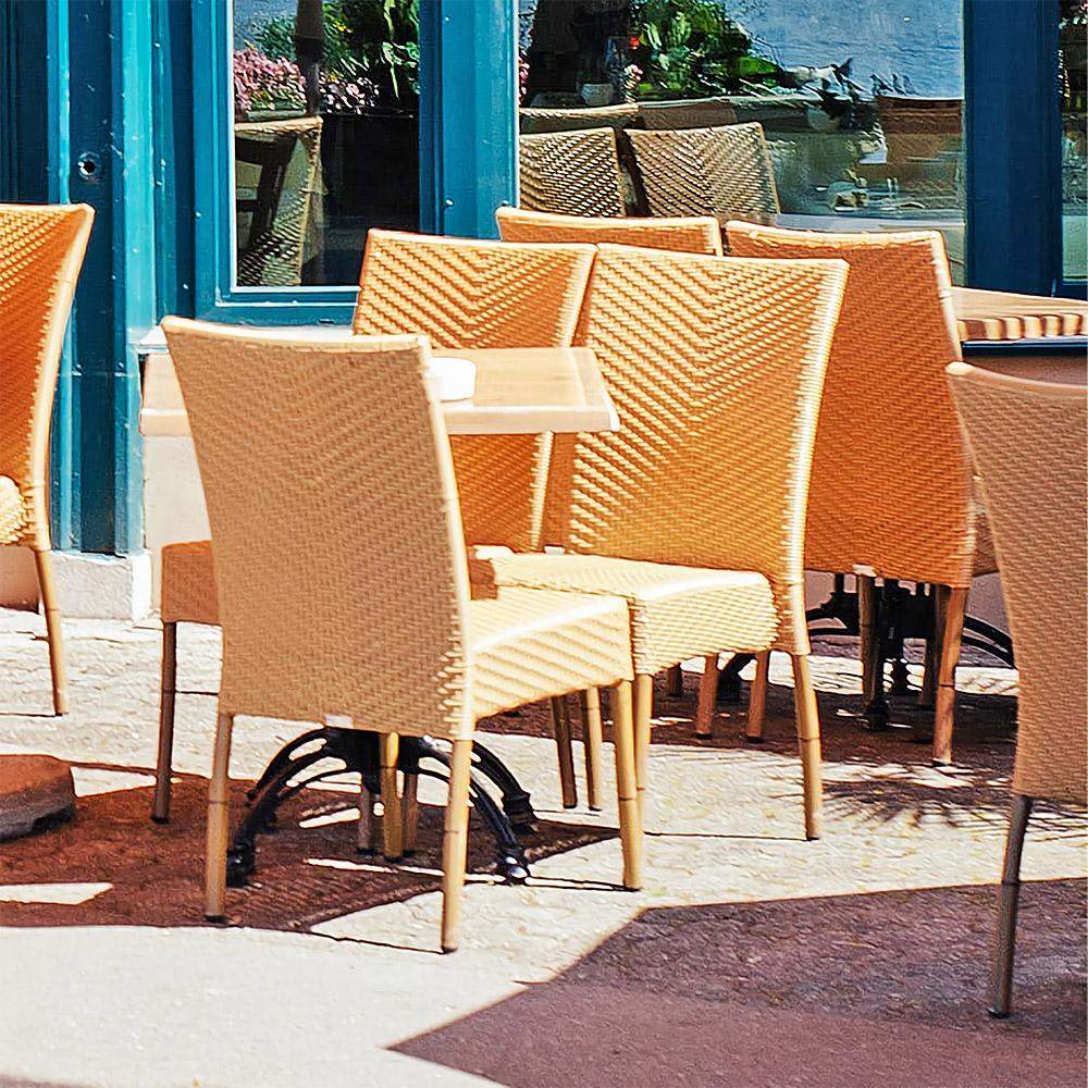 Lyon Patio Dining Side Chair #color_Tan